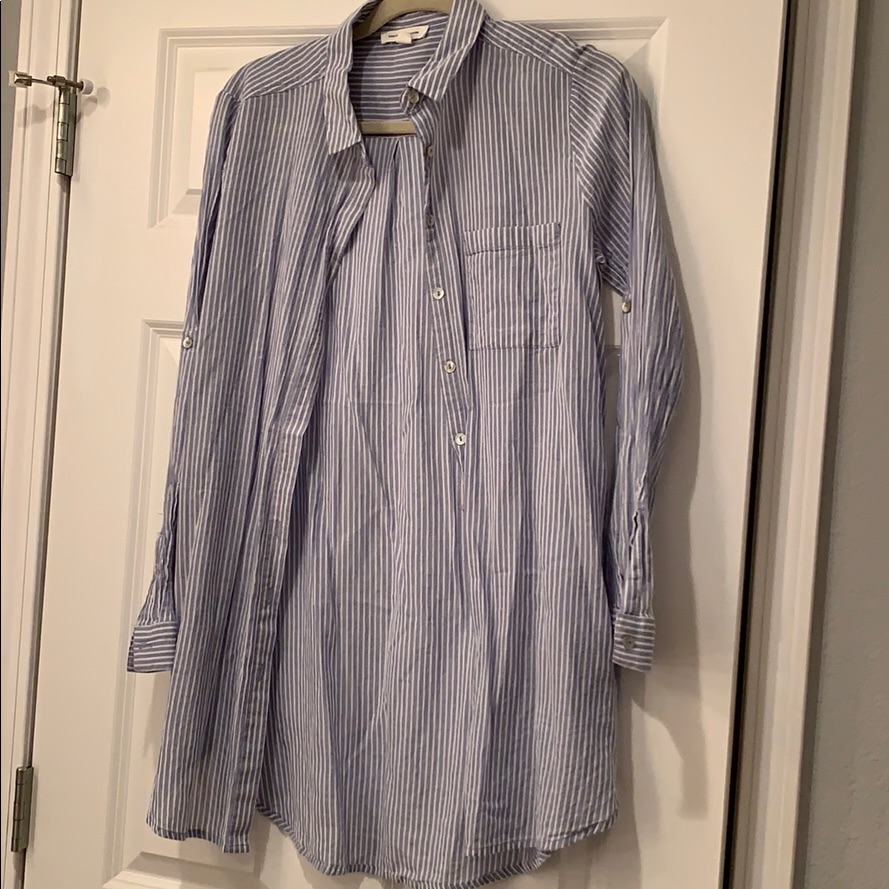 Long Striped Button Down
